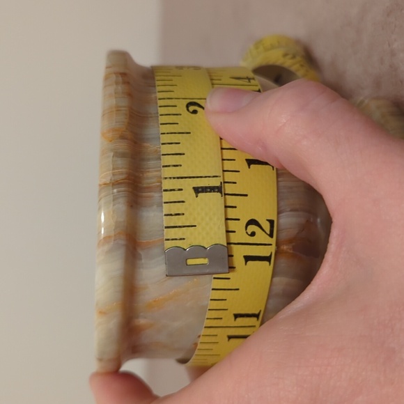 Never Used Vintage Natural Onyx Mortar - Picture 3 of 5